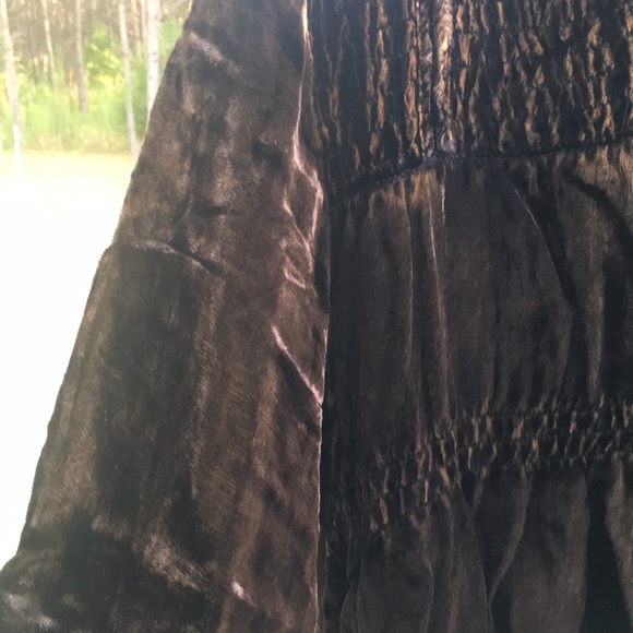 Velvet Boho Style Button Up Shirt - Picture 5 of 8